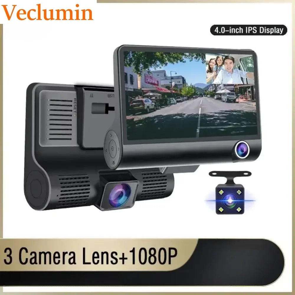 SafeDrive Pro™ - Cámara para Carro DVR 3 en 1