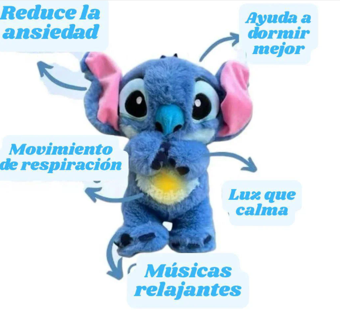¡El Peluche de Stitch que Respira, Abraza y Calma! - Descubre el compañero que alivia tu ansiedad