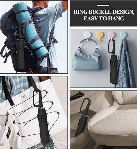 Sombrilla Premium con Clip Inteligente – Diseño Compacto, Resistente y con Protección UV