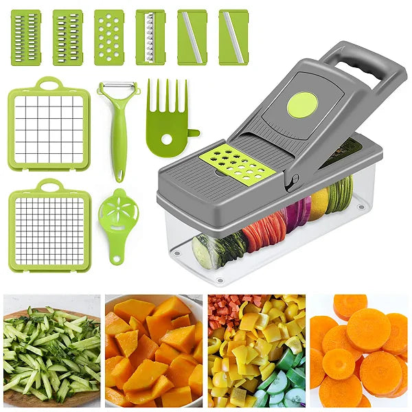 Cortadora Gourmet 16 en 1 – Precisión y Rapidez en tu Cocina