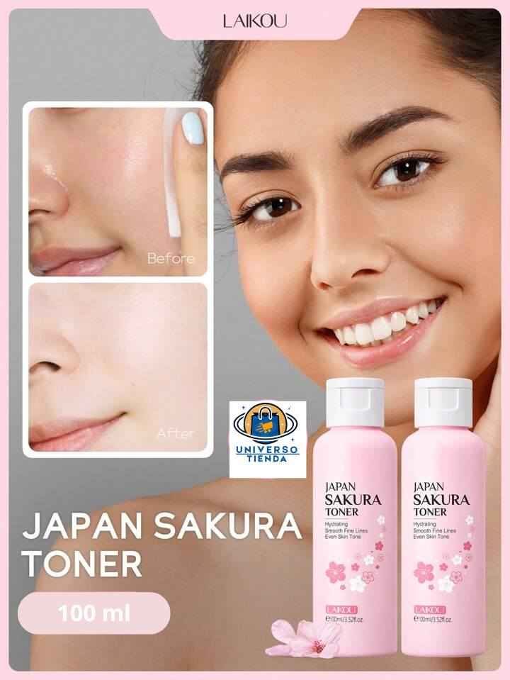 Tônico de Sakura japonesa - El Secreto de la Piel de Porcelana Asiática