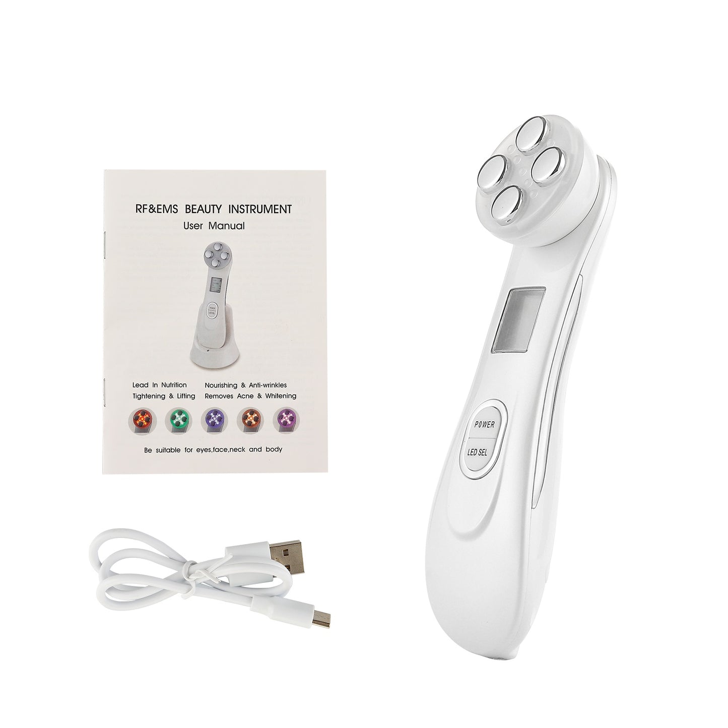 Masajeador Facial Ultrasonico 5 en 1