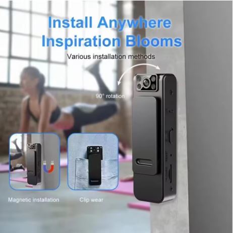 Mini Cámara BodyCam Wi-Fi HD – Seguridad Total en Cualquier Lugar