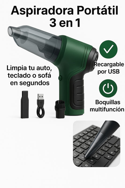 Aspiradora Portatil - AspiraMax 3 en 1