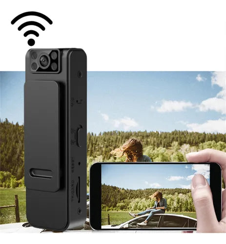 Mini Cámara BodyCam Wi-Fi HD – Seguridad Total en Cualquier Lugar