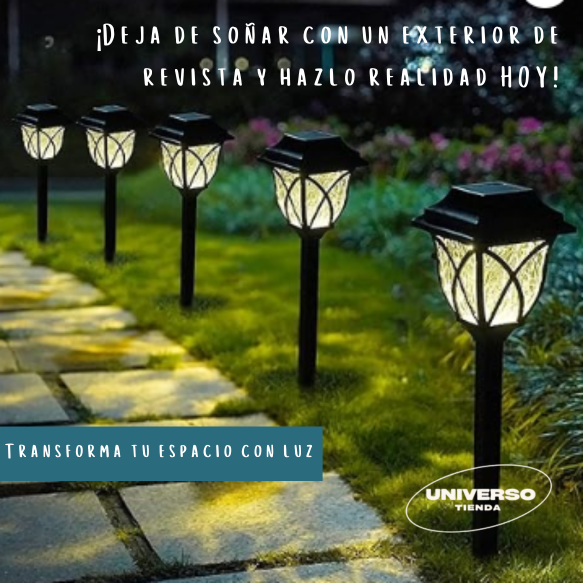 Lampara Decorativa De Jardin - Luz Mágica, Gratis y Sin Esfuerzo