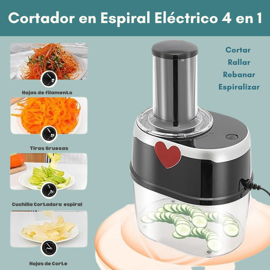CHEF RÁPIDO 4 EN 1 - CORTADOR DE VERDURAS EN ESPIRAL