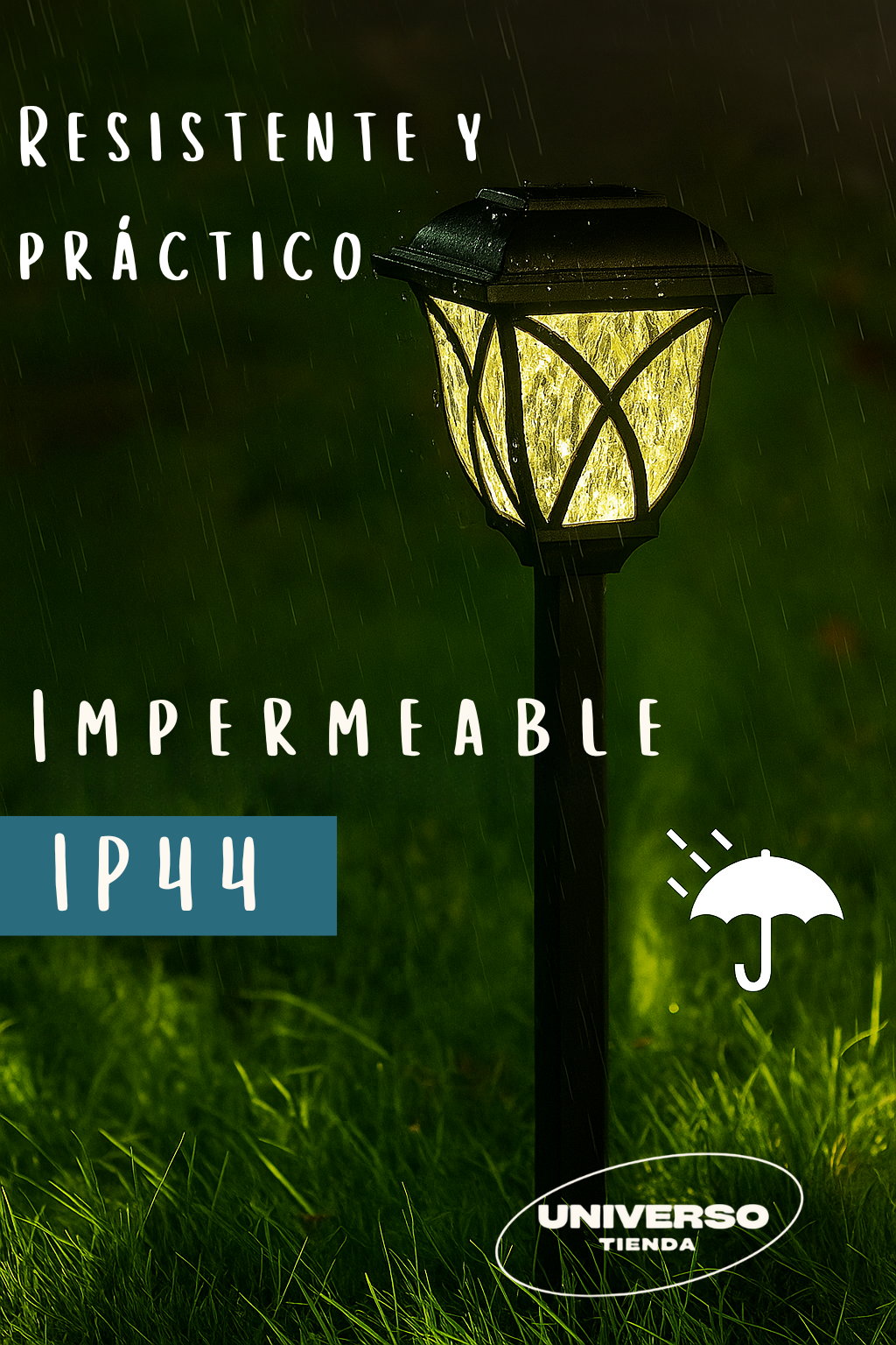 Lampara Decorativa De Jardin - Luz Mágica, Gratis y Sin Esfuerzo